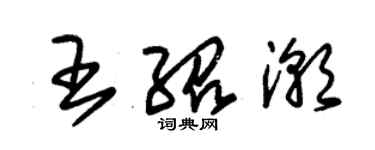 朱錫榮王紹潮草書個性簽名怎么寫