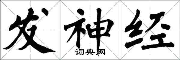 翁闓運發神經楷書怎么寫