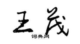 曾慶福王茂行書個性簽名怎么寫