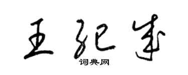 梁錦英王紀成草書個性簽名怎么寫