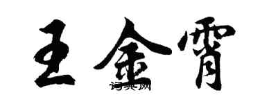 胡問遂王金霄行書個性簽名怎么寫