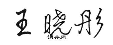 駱恆光王曉彤行書個性簽名怎么寫