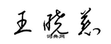 梁錦英王曉慈草書個性簽名怎么寫