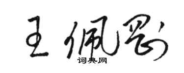 駱恆光王佩剛草書個性簽名怎么寫