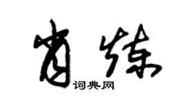 朱錫榮肖煉草書個性簽名怎么寫