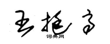 朱錫榮王挺高草書個性簽名怎么寫