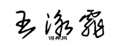 朱錫榮王泳霏草書個性簽名怎么寫