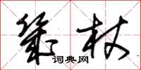 朱錫榮几杖草書怎么寫