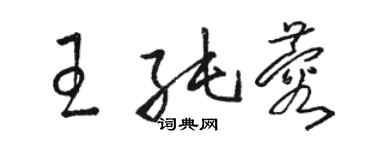 駱恆光王純蓉草書個性簽名怎么寫