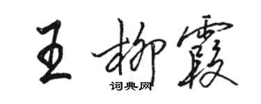 駱恆光王柳霞行書個性簽名怎么寫