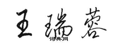 駱恆光王瑞蓉行書個性簽名怎么寫