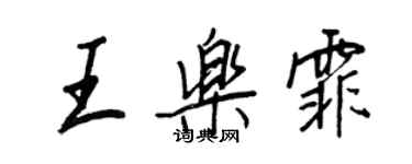 王正良王樂霏行書個性簽名怎么寫