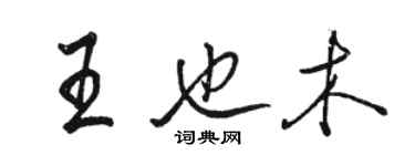 駱恆光王也木行書個性簽名怎么寫