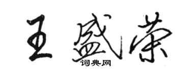 駱恆光王盛榮行書個性簽名怎么寫