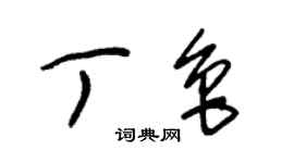 朱錫榮丁魯草書個性簽名怎么寫