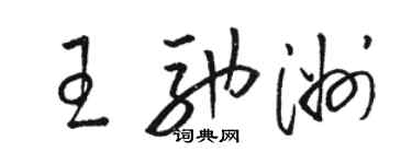 駱恆光王馳洲草書個性簽名怎么寫