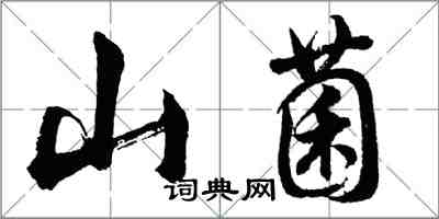 胡問遂山菌行書怎么寫