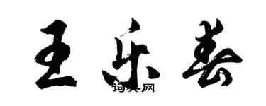 胡問遂王樂春行書個性簽名怎么寫