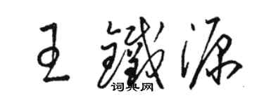 駱恆光王鐵源草書個性簽名怎么寫
