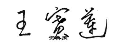 駱恆光王賽蓮草書個性簽名怎么寫