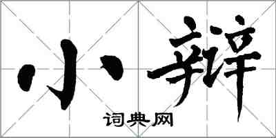 翁闓運小辯楷書怎么寫