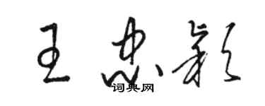 駱恆光王忠穎草書個性簽名怎么寫