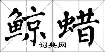 翁闓運鯨蠟楷書怎么寫