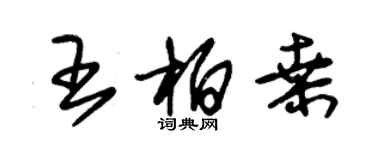 朱錫榮王柏桑草書個性簽名怎么寫