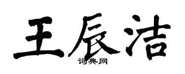 翁闓運王辰潔楷書個性簽名怎么寫
