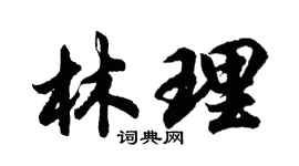 胡問遂林理行書個性簽名怎么寫