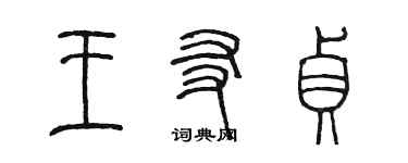 陳墨王友貞篆書個性簽名怎么寫