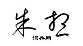 梁錦英朱想草書個性簽名怎么寫