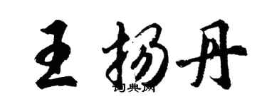 胡問遂王揚丹行書個性簽名怎么寫