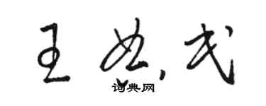 駱恆光王典民草書個性簽名怎么寫