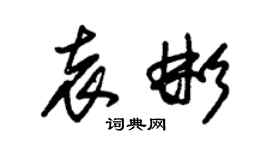 朱錫榮袁彬草書個性簽名怎么寫