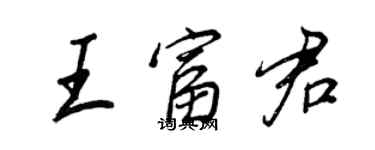 王正良王富君行書個性簽名怎么寫