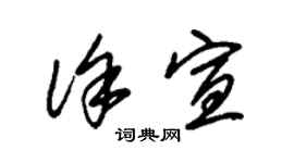 朱錫榮徐宣草書個性簽名怎么寫