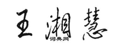 駱恆光王湘慧行書個性簽名怎么寫