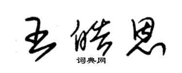 朱錫榮王皓恩草書個性簽名怎么寫