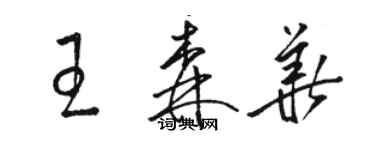 駱恆光王森華草書個性簽名怎么寫