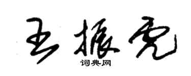 朱錫榮王振虎草書個性簽名怎么寫