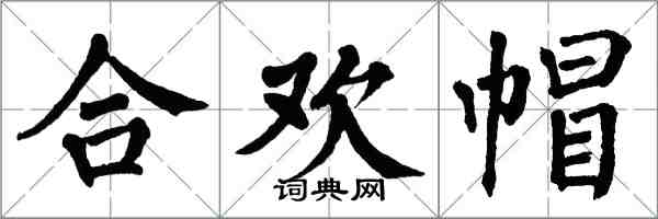 翁闓運合歡帽楷書怎么寫