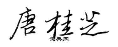 王正良唐桂芝行書個性簽名怎么寫