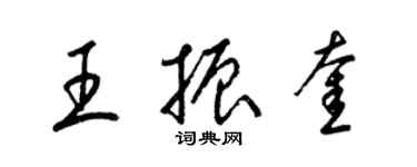 梁錦英王振奎草書個性簽名怎么寫