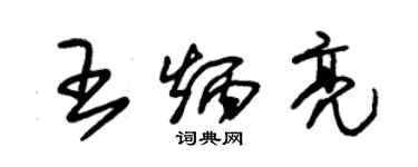 朱錫榮王炳亮草書個性簽名怎么寫