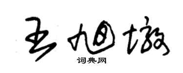 朱錫榮王旭墩草書個性簽名怎么寫