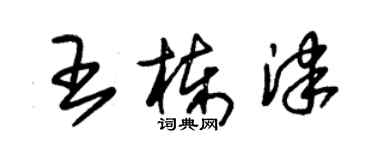 朱錫榮王棟津草書個性簽名怎么寫