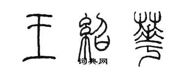 陳墨王紹華篆書個性簽名怎么寫