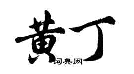 胡問遂黃丁行書個性簽名怎么寫