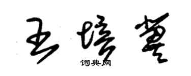 朱錫榮王培冀草書個性簽名怎么寫
